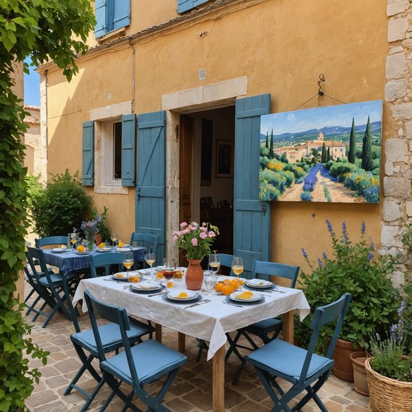 Comment trouver une location de vacances en Provence avec des ateliers de peinture en plein air et des visites de galeries d'art?