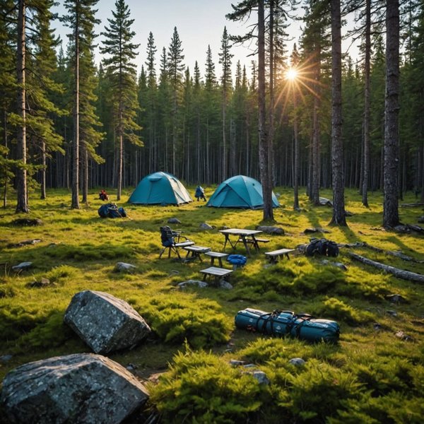 Comment organiser un camping pour une expédition de randonnée en forêt boréale?